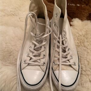 Converse White High-Top Sneakers
